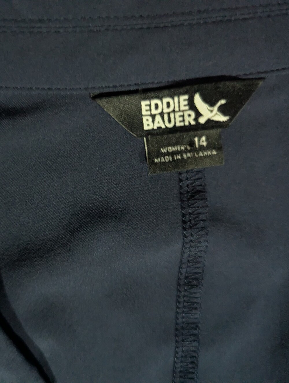 Eddie Bauer Women's Athleisure Blazer Jacket Unlined Stretch Size 14 Zip Pockets - Picture 6 of 16